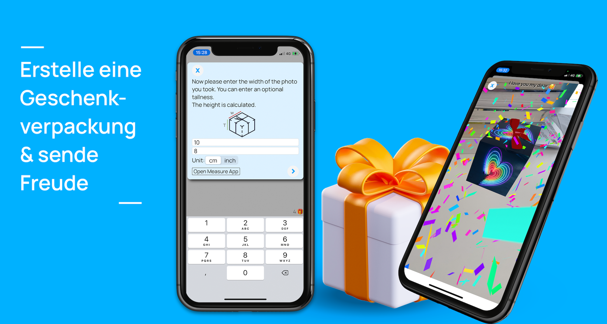 AR Wrap virtual gift wrap, create & share